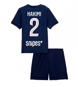 Paris Saint-Germain Achraf Hakimi #2 Jalkapallovaatteet Lasten Kotipeliasu 2025-26 Lyhythihainen (+ Lyhyet housut)